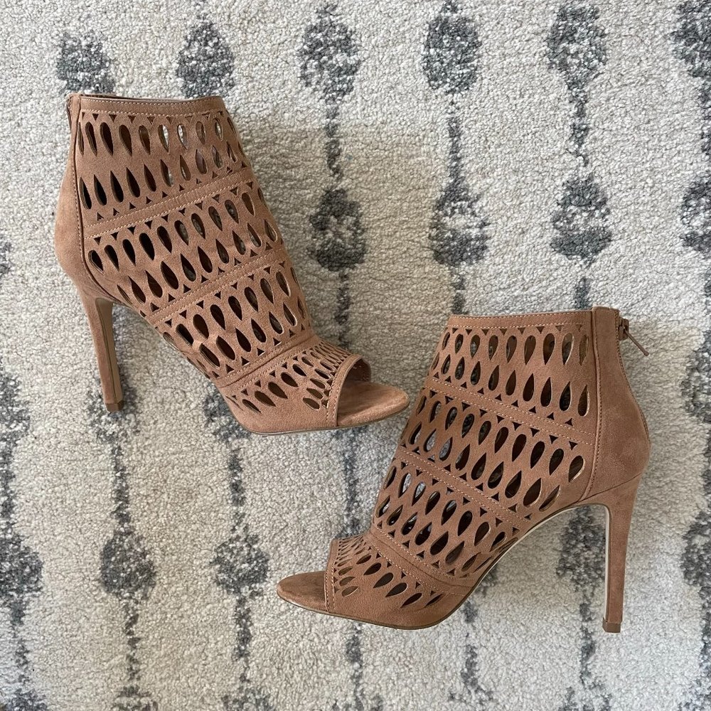 Aldo peep toe high-heeled booties
